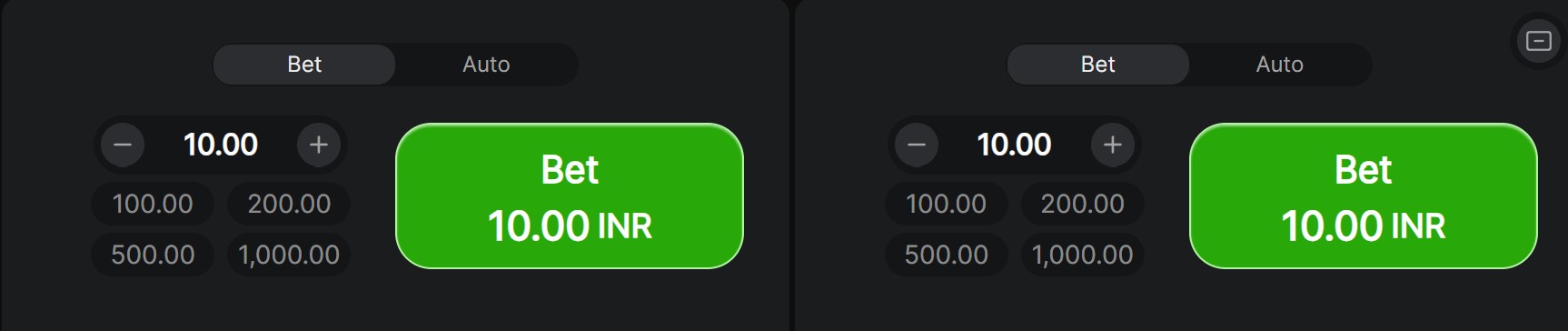 Aviator Betting Panel